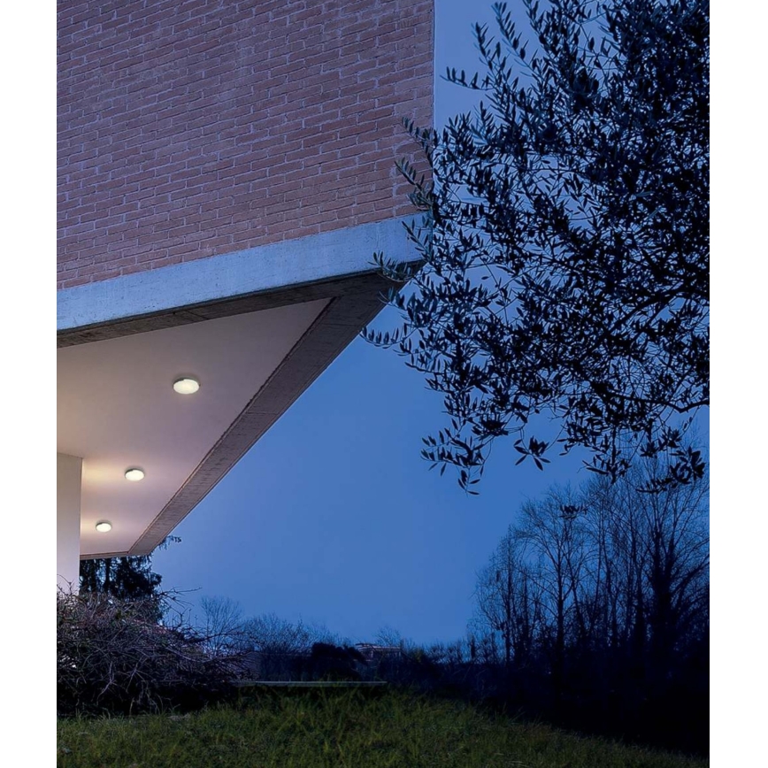 Redo 90006 - Udendørs LED loftlampe SKOR LED/16W/230V diameter 25 cm IP54 brun