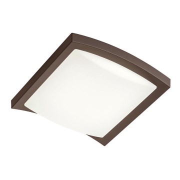 Redo 90008 - Udendørs LED loftlampe TALLIN LED/21W/230V 24,5x24,5 cm IP54 brun