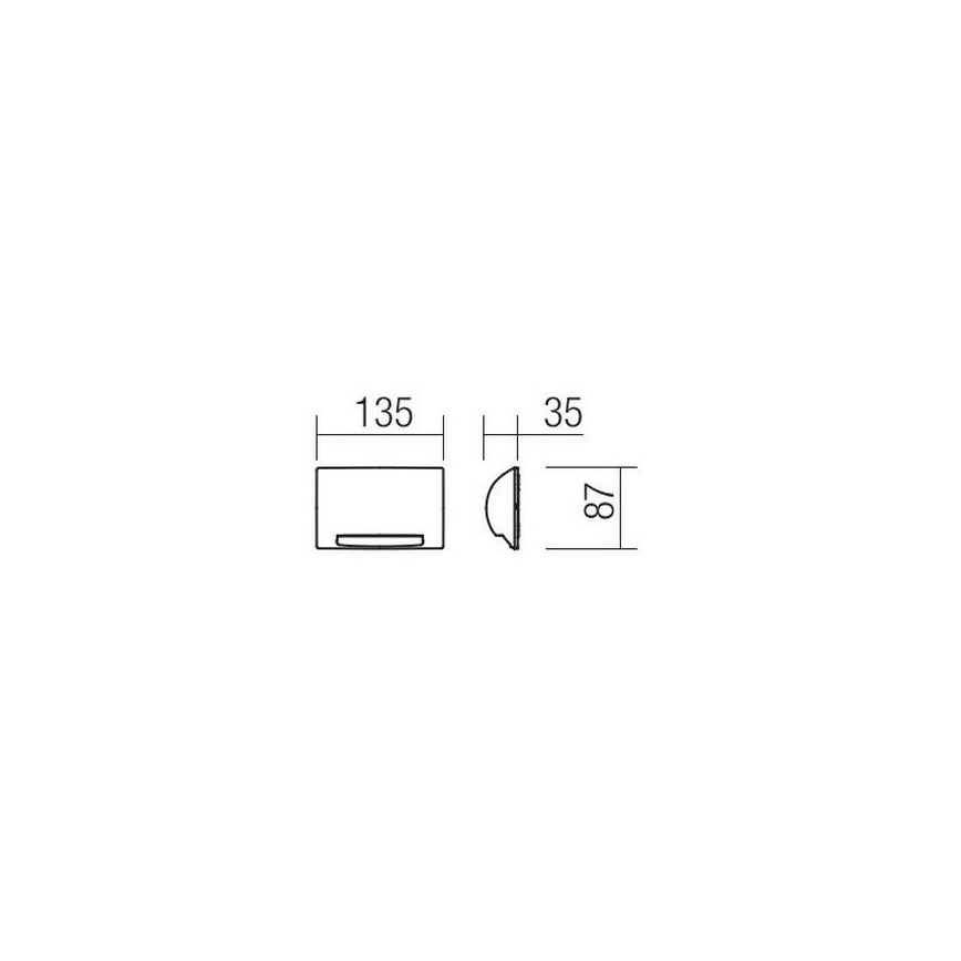 Redo 90009 - LED udendørs orienteringslys TAMPA LED/11W/230V IP54 hvid