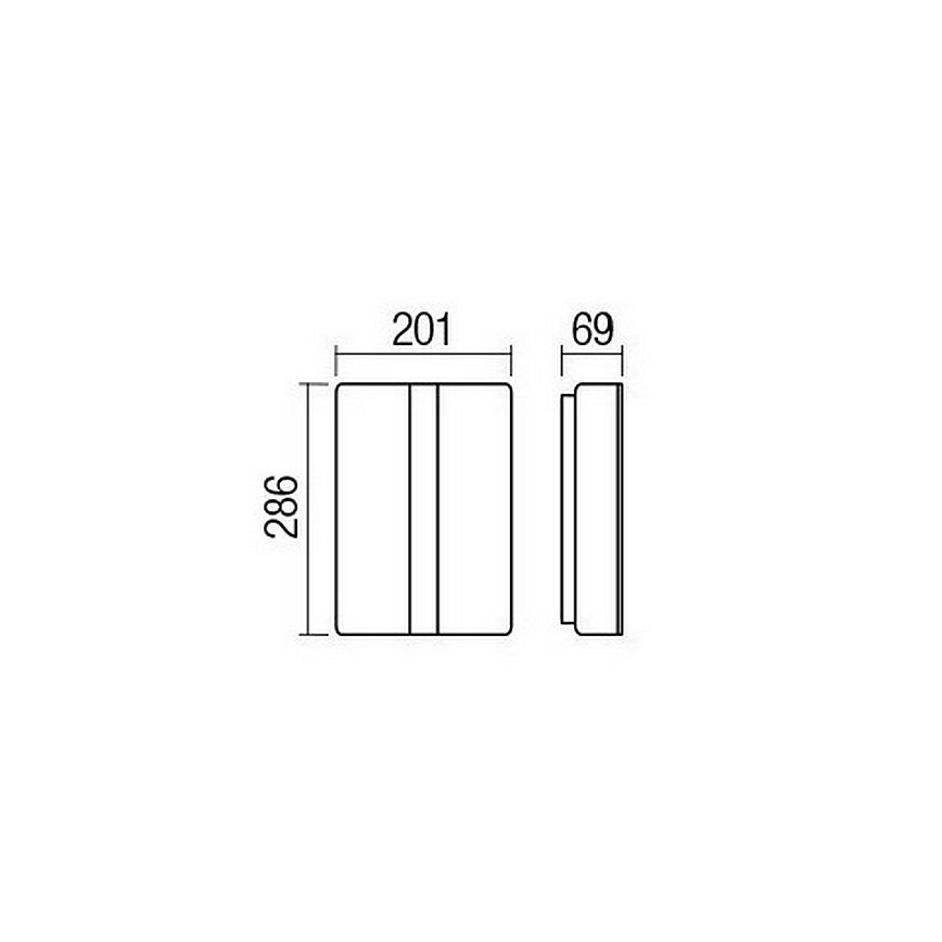 Redo 90023 - Udendørs LED væglampe BREDA 1xLED/12W/230V IP54