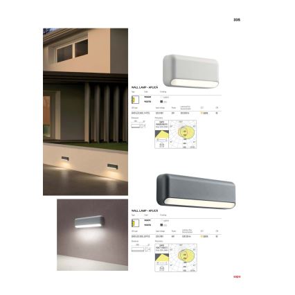 Redo 90072 - Udendørs LED væglampe SAPO 1xLED/5W/230V IP65