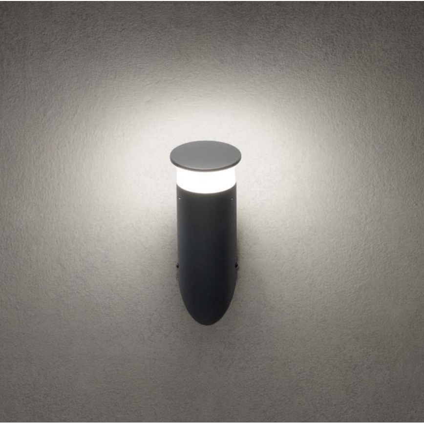 Redo 90073 - LED RGBW Udendørs væglampe ALGON LED/6W/230V Wi-Fi Tuya IP65 antracit