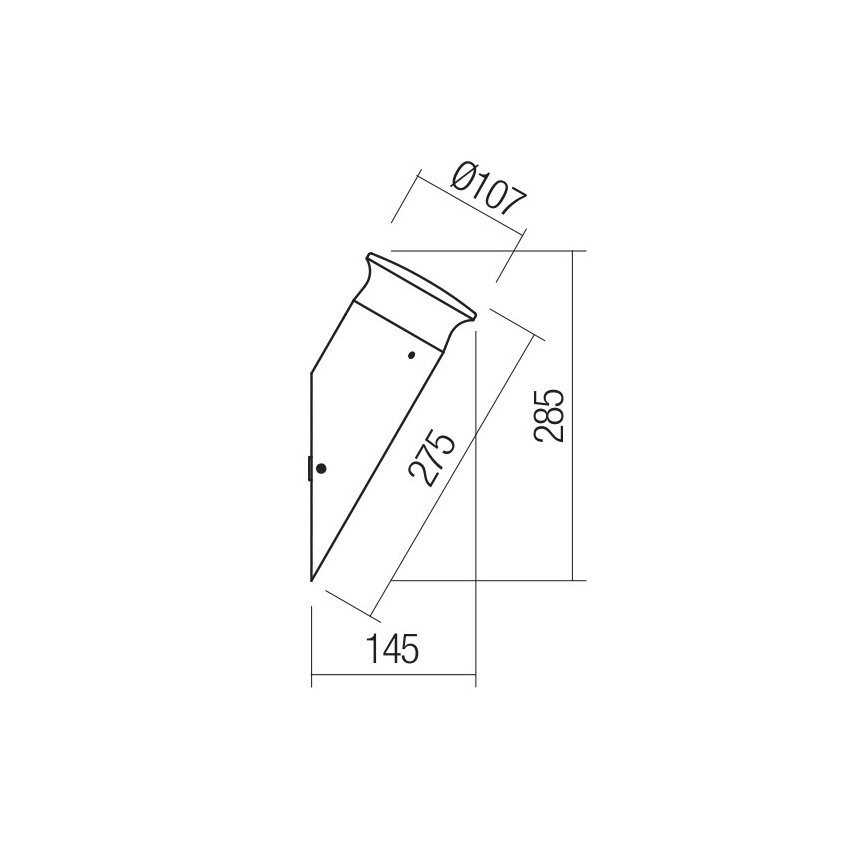 Redo 90073 - Udendørs LED væglampe ALGON LED/9W/230V IP65 sort