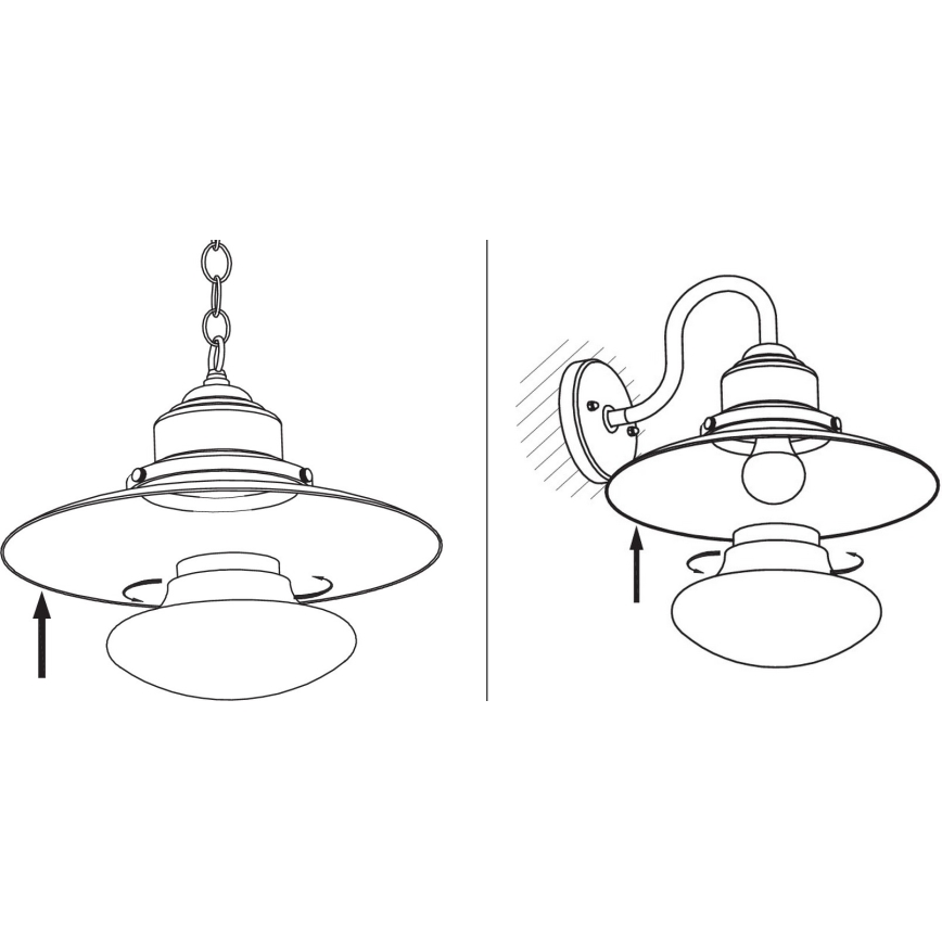 Redo 90094 - Erstatningsskærm til lysekrone og ELIO-lampe, hvid