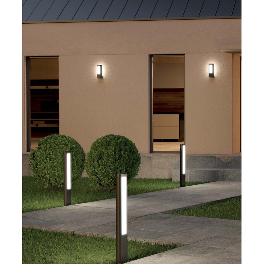 Redo 90125 - LED udendørslampe DOLMEN LED/12,44W/230V IP54 antracit