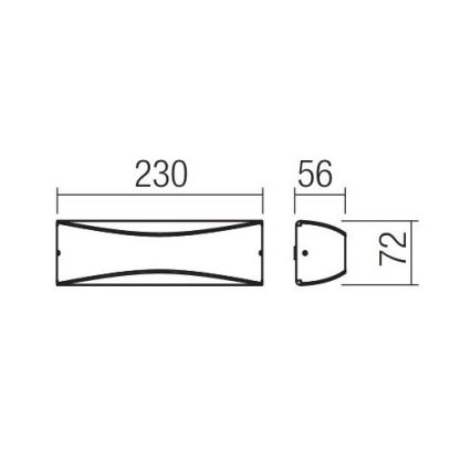 Redo 90126 - LED udendørs væglampe AXEL LED/7W/230V 3000 K IP65 antracit