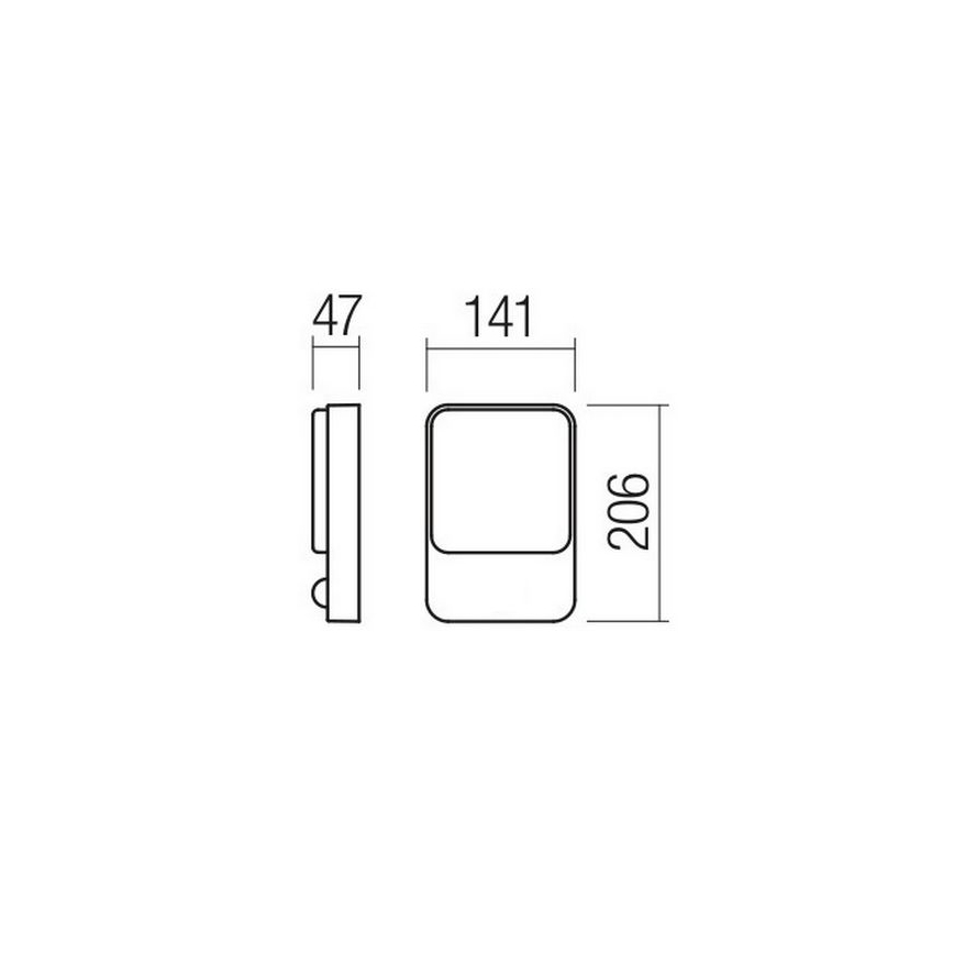 Redo 90128 - LED udendørs væglampe COLIN LED/9W/230V 4000K IP54 hvid