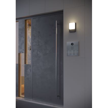 Redo 90130 - LED udendørs væglampe COLIN LED/9W/230V 4000K IP54 antracit