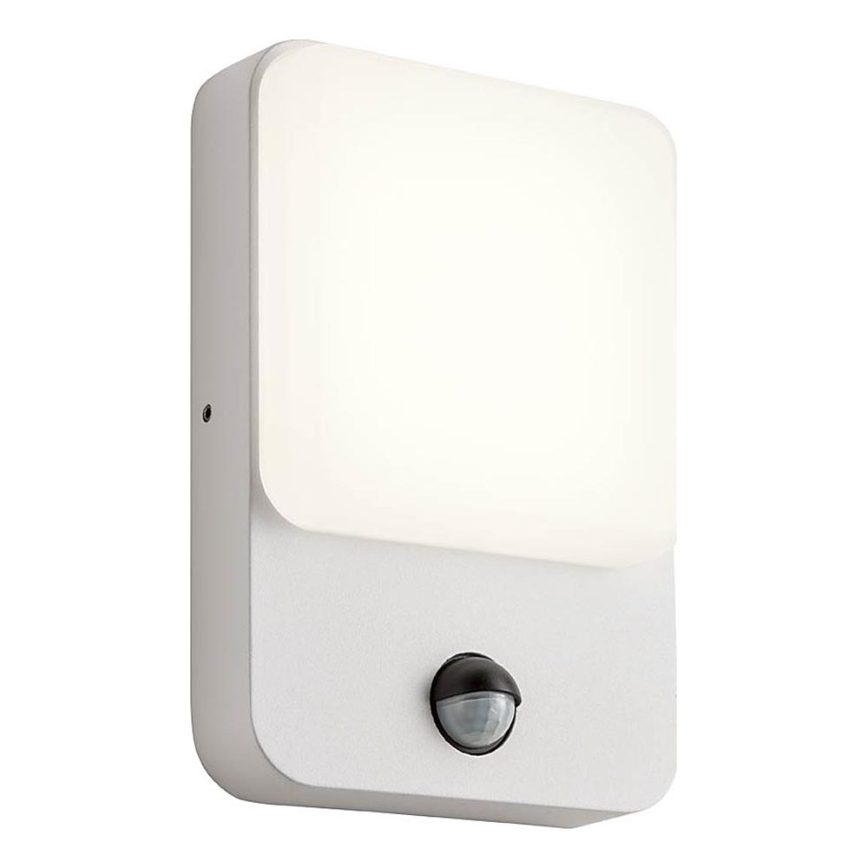 Redo 90131 - LED udendørs væglampe med bevægelses- og skumringssensor COLIN LED/9W/230V 3000K IP54 hvid