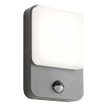 Redo 90134 - LED udendørs væglampe med bevægelses- og skumringssensor COLIN LED/9W/230V 4000K IP54 antracit