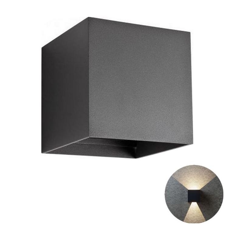 Redo 90173 - Udendørs LED væglampe VARY 2xLED/6W/230V 3000K IP54 antracit