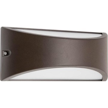 Redo 90192 - Udendørs LED væglampe SCUDO LED/10W/230V 3000K IP54 brun