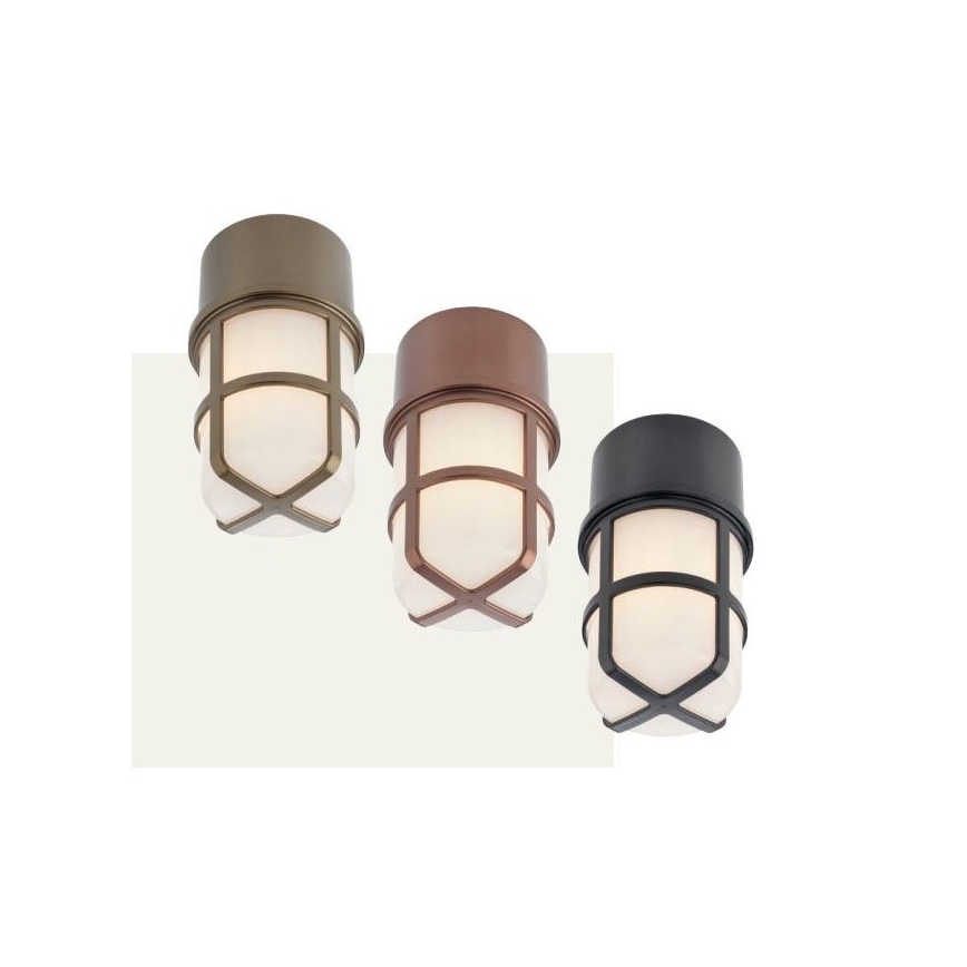 Redo 90193 - Udendørs spotlampe TRITON 1xE27/28W/230V IP54 messingfarvet