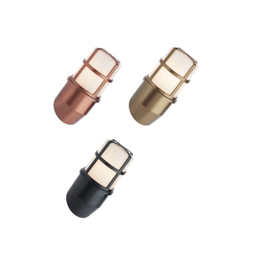 Redo 90203 - Udendørs væglampe TRITON 1xE27/28W/230V IP54 kobber