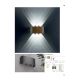 Redo 90226 - LED Udendørs væglampe FABO LED/6W/230V 3000K IP54 grå