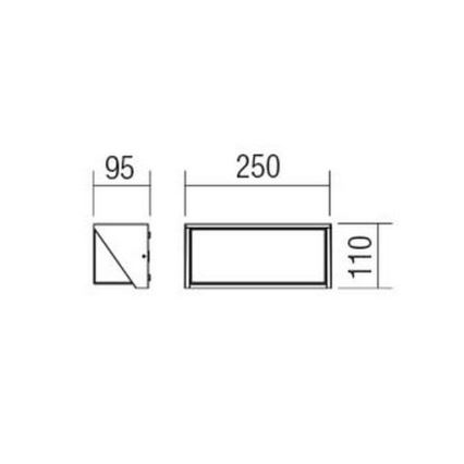 Redo 90237 - Udendørs LED væglampe SPECTRA LED/16W/230V 3000K IP54 hvid