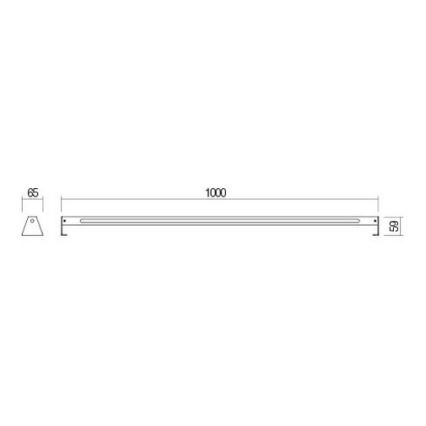 Redo 90242 - LED udendørslampe TACK IP65 LED/15W/230V 3000K IP65 antracit