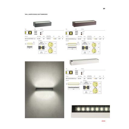 Redo 90261 - LED udendørs væglampe AROOS LED/21W/230V 3000K IP65 brun