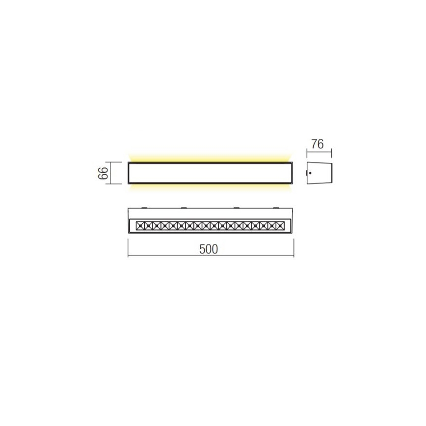 Redo 90261 - LED udendørs væglampe AROOS LED/21W/230V 3000K IP65 brun