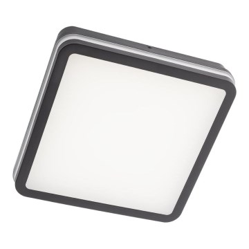 Redo 90288 - Udendørs LED loftlampe ISOLA LED/24W/230V 26x26 cm 3000/4000/6500K IP54 antracit