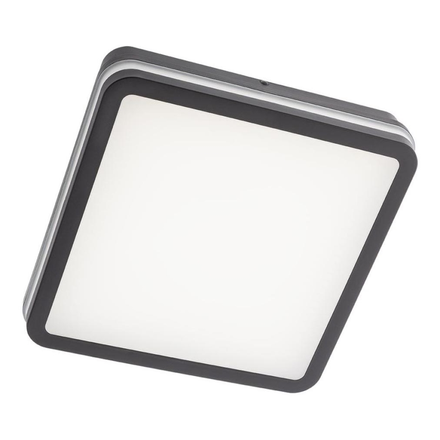 Redo 90292 - Udendørs LED loftlampe med sensor ISOLA LED/24W/230V 26x26 cm 3000/4000/6500K IP54 antracit