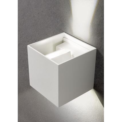 Redo 90294 - LED Udendørs vægarmatur VARY 2xLED/10W/230V 3000K IP54 hvid