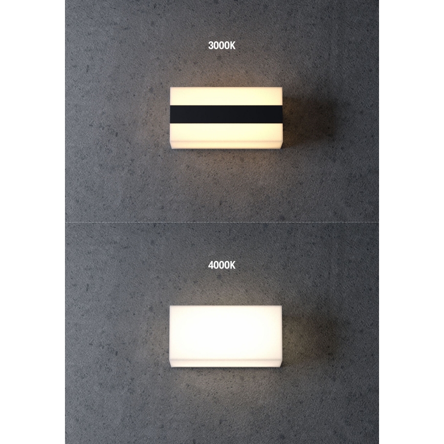 Redo 90325 - LED udendørs væglampe KODIAK LED/8W/230V 4000K 20 cm IP65 hvid