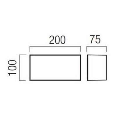 Redo 90325 - LED udendørs væglampe KODIAK LED/8W/230V 4000K 20 cm IP65 hvid