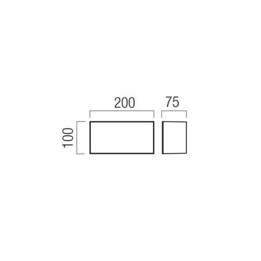 Redo 90325 - LED udendørs væglampe KODIAK LED/8W/230V 4000K 20 cm IP65 hvid