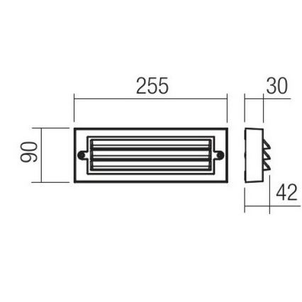 Redo 90330 - LED Udendørs væglampe KRUP LED/6W/230V IP65 antracit