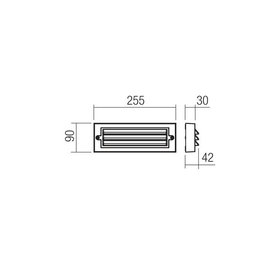 Redo 90330 - LED Udendørs væglampe KRUP LED/6W/230V IP65 antracit