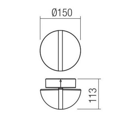 Redo 90364 - Udendørs LED væglampe SIERRA LED/10,8W/230V IP54