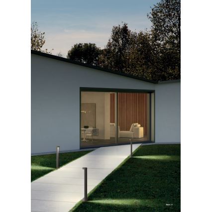 Redo 90365 - LED udendørslampe ZEUS LED/11,5W/230V 3000K 75 cm IP54 antracit