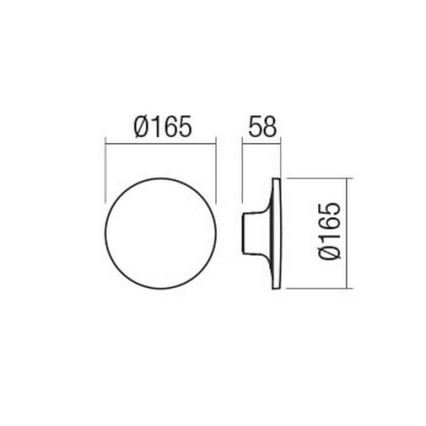 Redo 90369 - LED udendørs væglampe AURA LED/8W/230V 3000K IP65 antracit