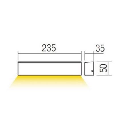 Redo 90393 - LED Udendørs væglampe OMNIA LED/12W/230V 3000K IP54 hvid