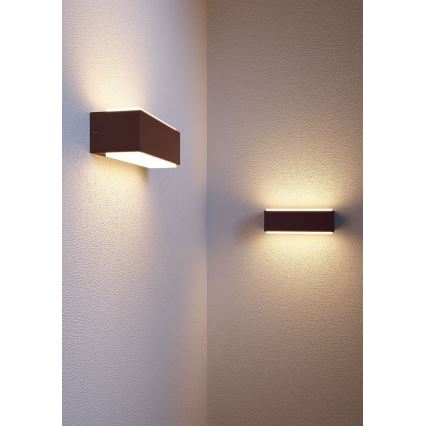 Redo 90404 - Udendørs LED væglampe DASH LED/9W/230V 4000K IP65 brun