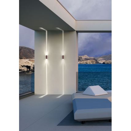 Redo 90424 - Udendørs LED væglampe ACE LED/5,84W/230V 4000K IP54 brun