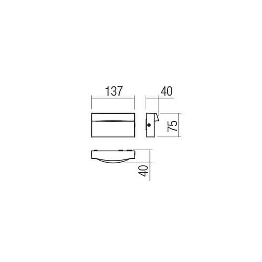 Redo 90425 - Udendørs LED væglampe POLIFEMO LED/8W/230V IP65 hvid