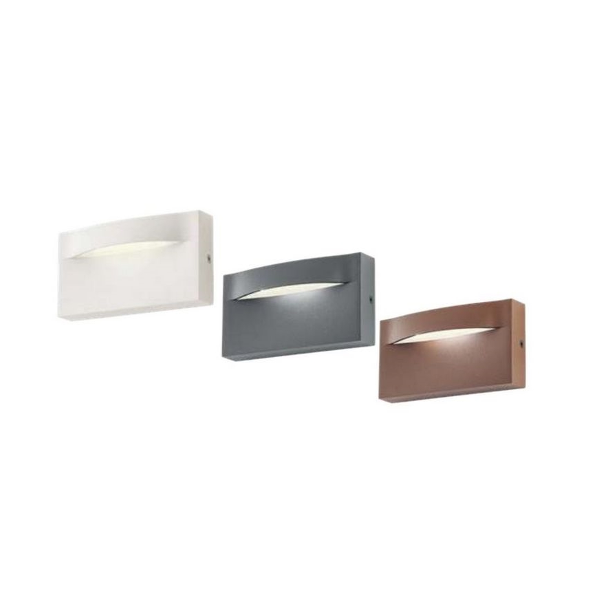 Redo 90426 - Udendørs LED væglampe POLIFEMO LED/8W/230V IP65 antracit