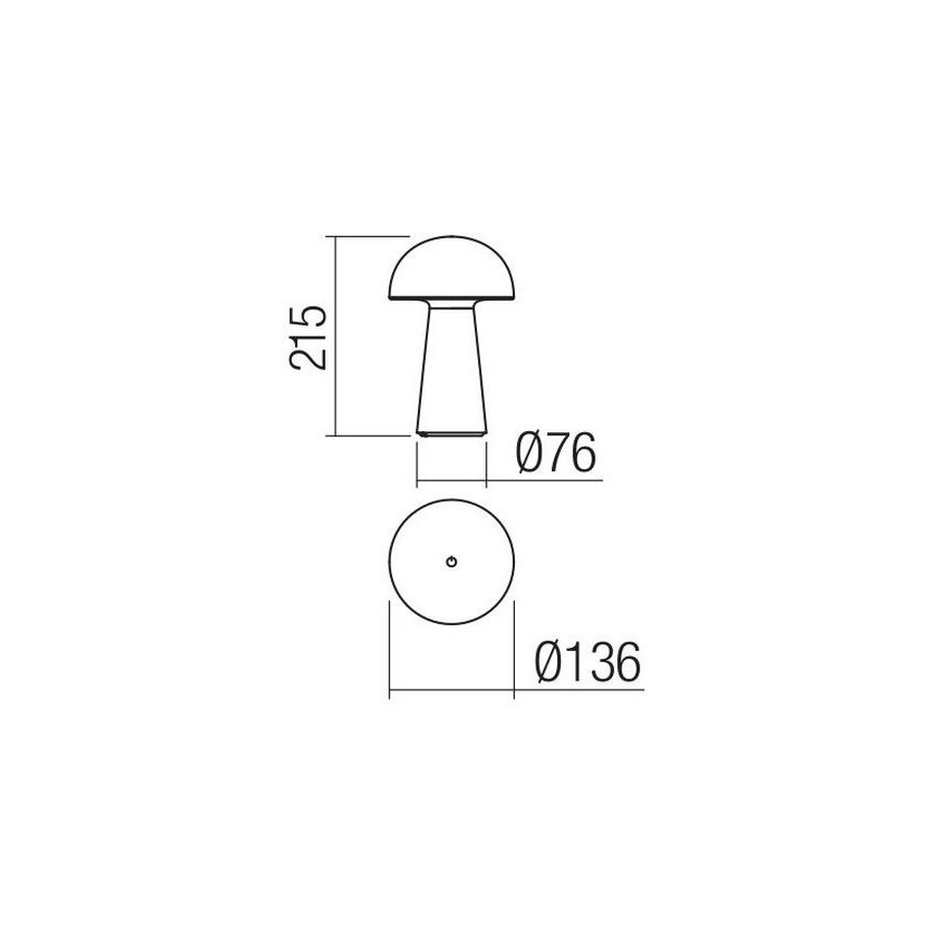 Redo 90438 - LED-dæmpbar touch-udendørslampe KIRA LED/4,7W/230V 2200 mAh IP44 hvid