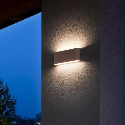 Redo 90453 - LED udendørs væglampe KLIPPE LED/24W/230V 3000K IP54 brun