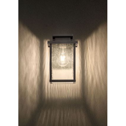 Redo 90462 - Udendørs væglampe YARD 1xE27/42W/230V IP44 antracit