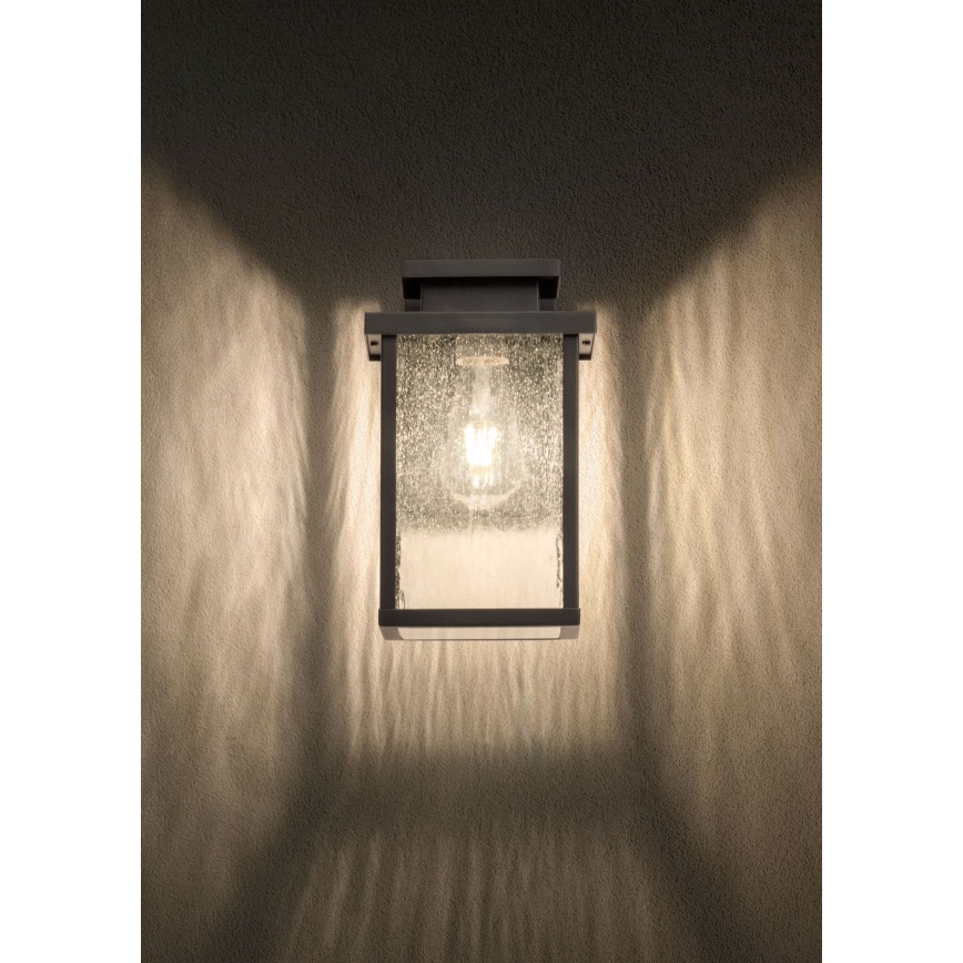 Redo 90462 - Udendørs væglampe YARD 1xE27/42W/230V IP44 antracit