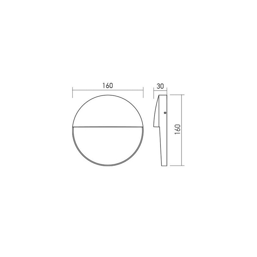 Redo 90476 - Udendørs LED væglampe LANDER LED/6W/230V IP54 hvid