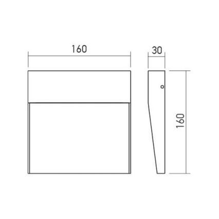 Redo 90478 - Udendørs LED væglampe LANDER LED/6W/230V IP54 hvid