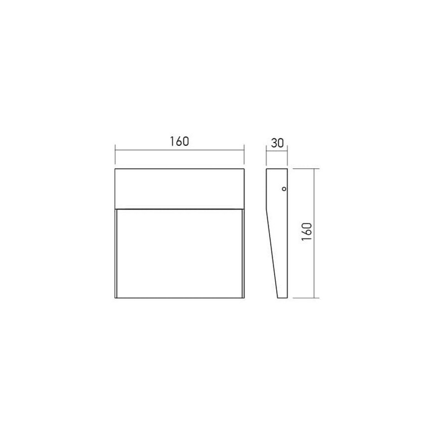 Redo 90478 - Udendørs LED væglampe LANDER LED/6W/230V IP54 hvid