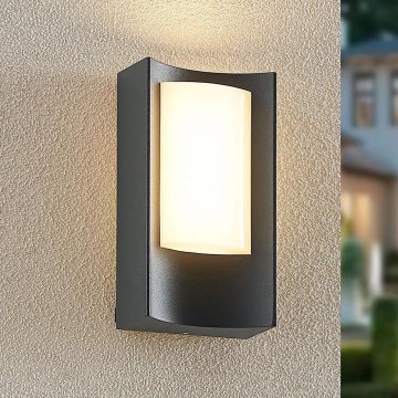 Redo 90483 - Udendørs LED væglampe WARP LED/8W/230V 3000K IP44 antracit
