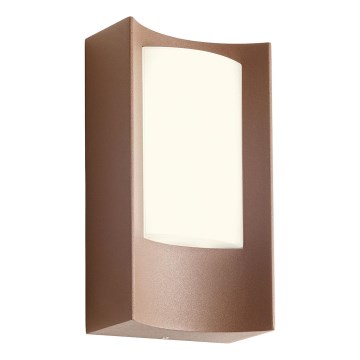 Redo 90484 - Udendørs LED væglampe WARP LED/8W/230V 3000K IP44 brun
