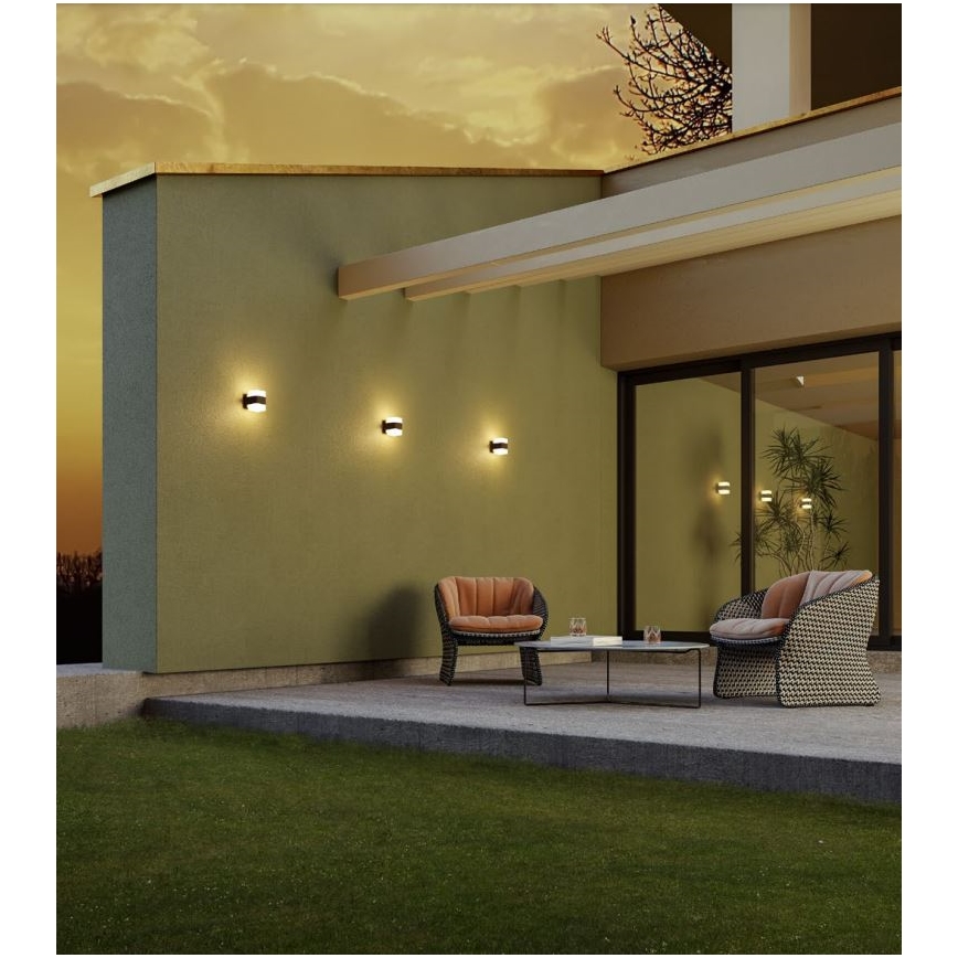 Redo 90492 - Udendørs LED væglampe TOK LED/14,8W/230V IP44 antracit