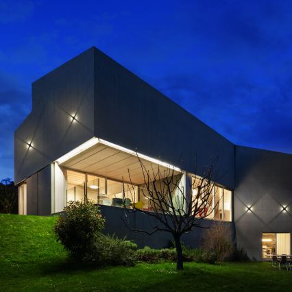 Redo 90500 - Udendørs LED væglampe MILESTONE 4xLED/3W/230V IP54 antracit